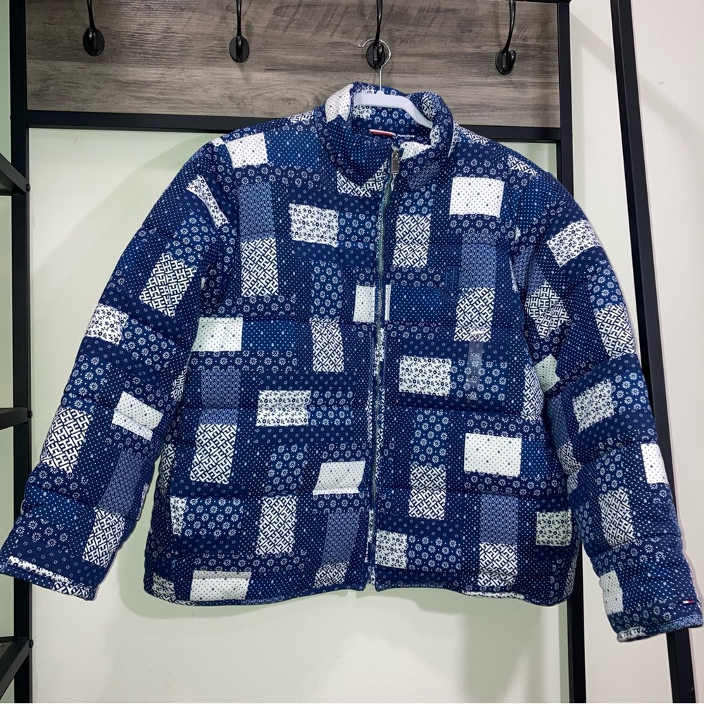 Tommy Hilfiger Patchwork Quilt Puffer Jacket Coat… - image 6